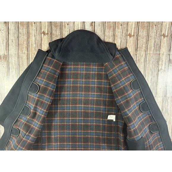 Original Montgomery Duffle Coat Wool Horn Toggle Sz 44 US XL Navy Made England - Picture 4 of 8